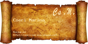Cseri Marina névjegykártya